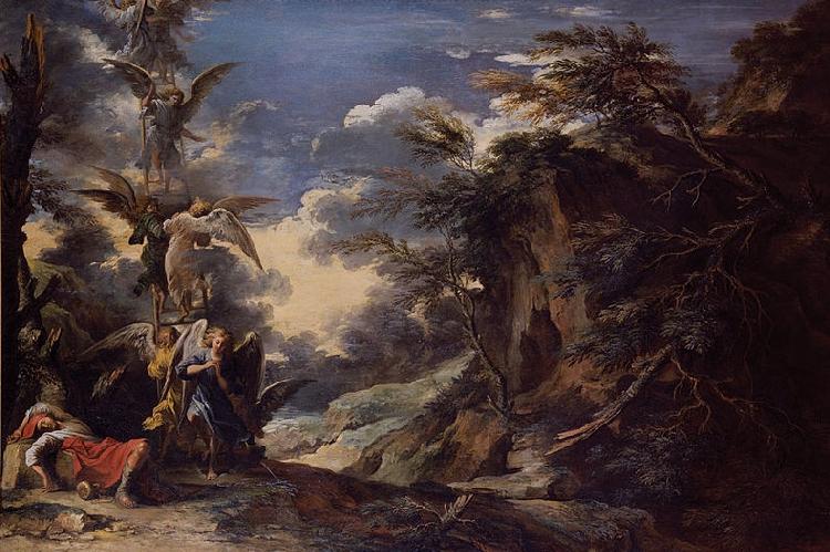 Salvator Rosa Jacob s Dream oil painting picture
